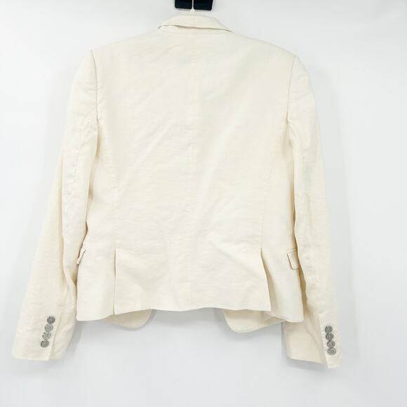 Dolce & Gabanna Womens Academia Career Preppy Italy Linen Blend Blazer Jacket 42 - Picture 11 of 11